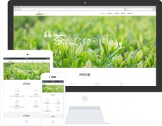 【茶叶公司网站模板】响应式网站优化模板