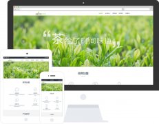 【茶叶公司网站模板】响应式网站优化模板