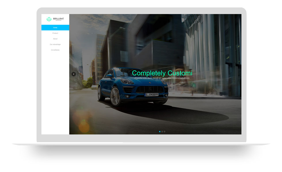 企业展示/汽车类网站网站模板,网站建设+利于SEO关键词优化