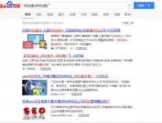 关键词《网站建设网站推广》seo网站优化百度快照排名案例