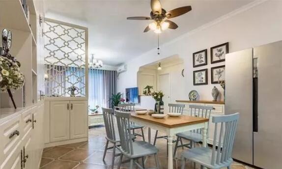 106平米三居室的美式风格装修案例1