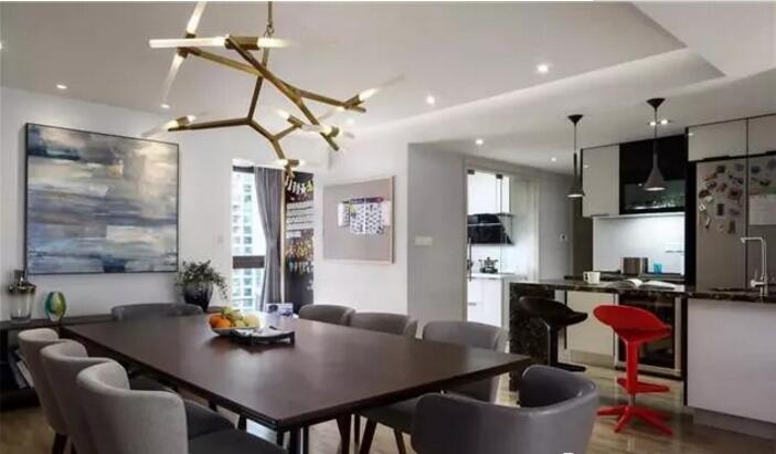 129三居室现代样板房2