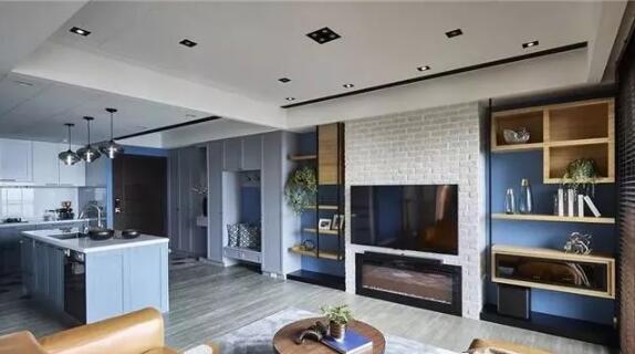 120平米两居室单身公寓装修案例1