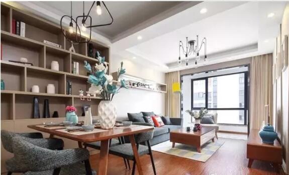 95平米两居室北欧风格样板房1