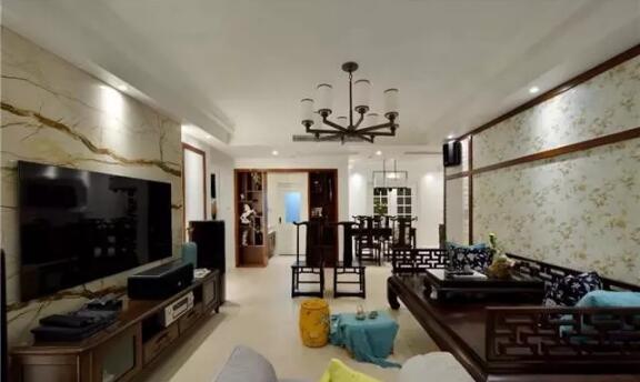 98平米新中式两居室的装修案例1