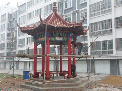 防腐木古建凉亭