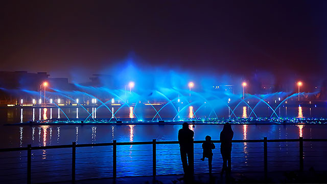 喷泉水景设计如何与环境相融合？