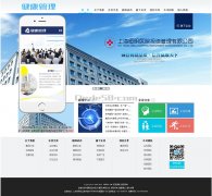 医疗健康管理类企业织梦dedecms模板(带手机端)+PC+移动端+利于SEO优化