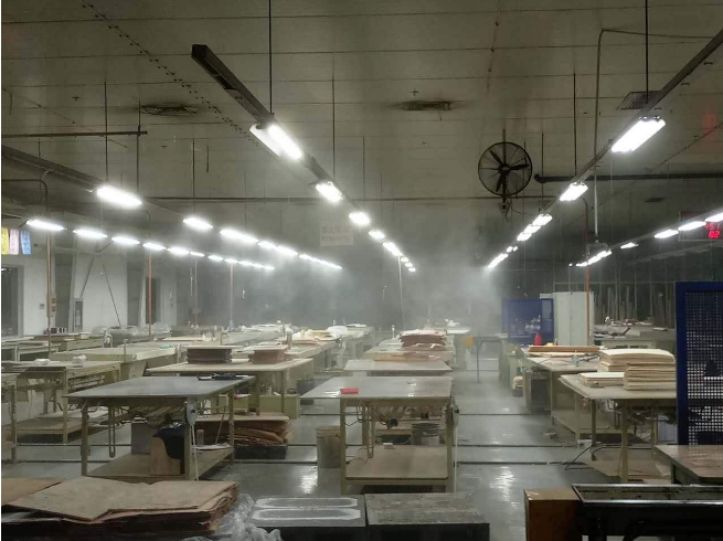 车间喷雾除尘设备是这么工作的?