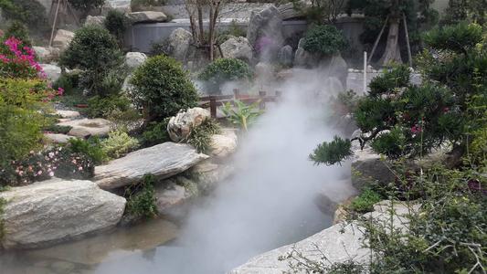 售楼处景观喷雾系统-园林景观造雾机价格多少?