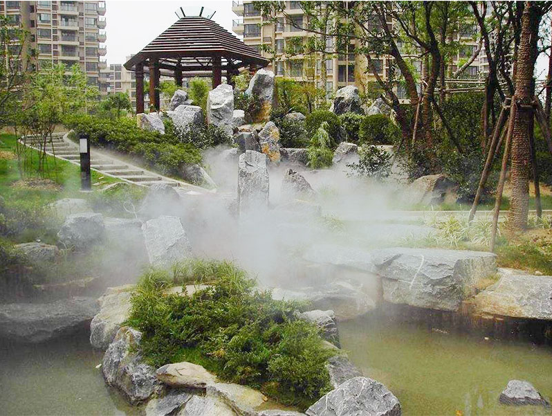 售楼处休闲区喷雾造景系统