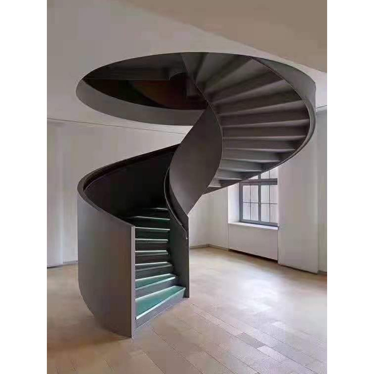 钢木楼梯现代派的钢结构建筑艺术