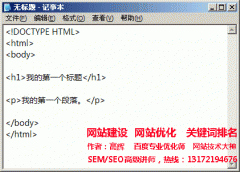 HTML 编辑器-1.3HTML 基础教程