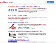 关键词《网站模板》seo网站优化百度快照排名案例
