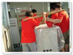 大型的济南搬家现场，济南搬家公司这样做