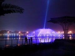 灯光水秀的喷泉景观是自然景观吗