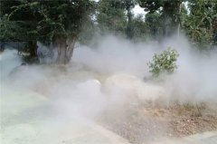 荆州楚王车马阵园林景观造雾 人造雾系统 雾森系统 冷雾设备 喷雾系统